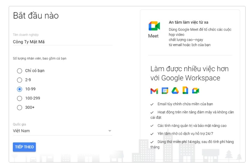 Hướng dẫn đăng ký Google Workspace từ A-Z 14 dang ky google workspace