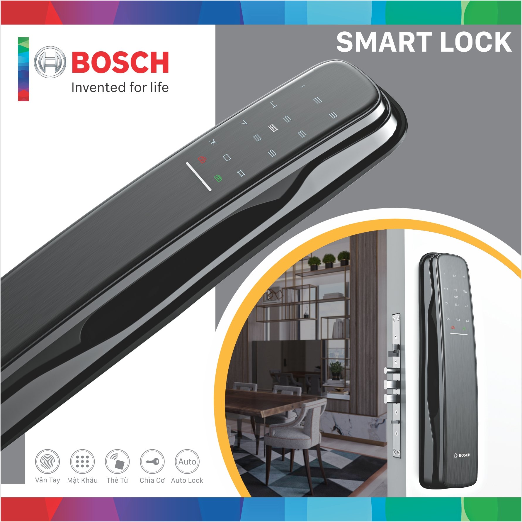 Tính năng nổi bật của khóa cửa vân tay Bosch EL800