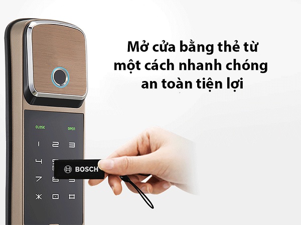 Tính năng nổi bật cửa vân tay Bosch FU550