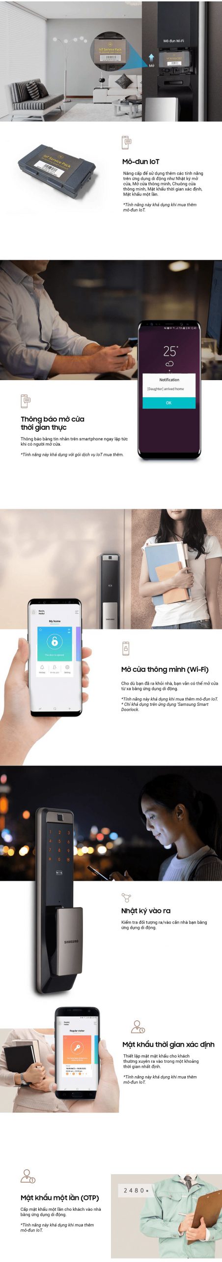 Mở khóa bằng ứng dụng trên smartphone qua kết nối wifi