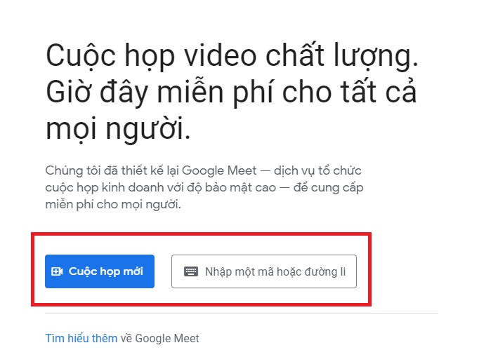 Hướng dẫn Google Meet