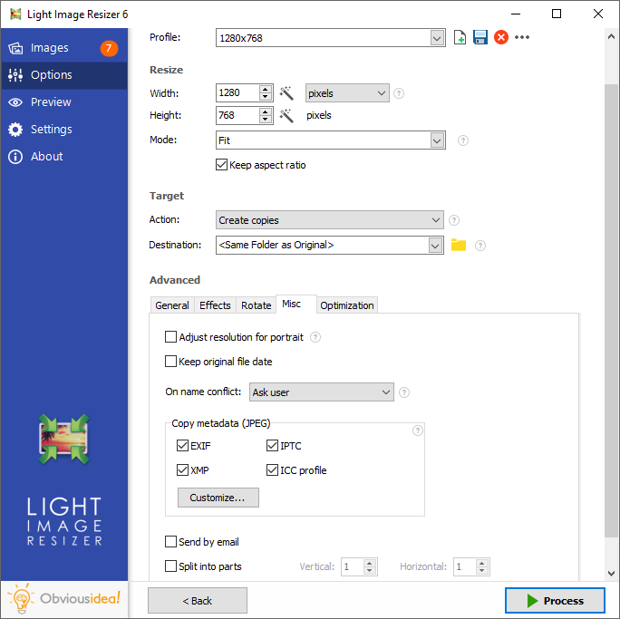Light Image Resizer – Phần mềm thay đổi kích thước ảnh để giảm dung lượng