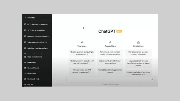 Hướng dẫn cách đăng ký ChatGPT Plus tại Việt Nam 21 Giao diện sử dụng ChatGPT Plus